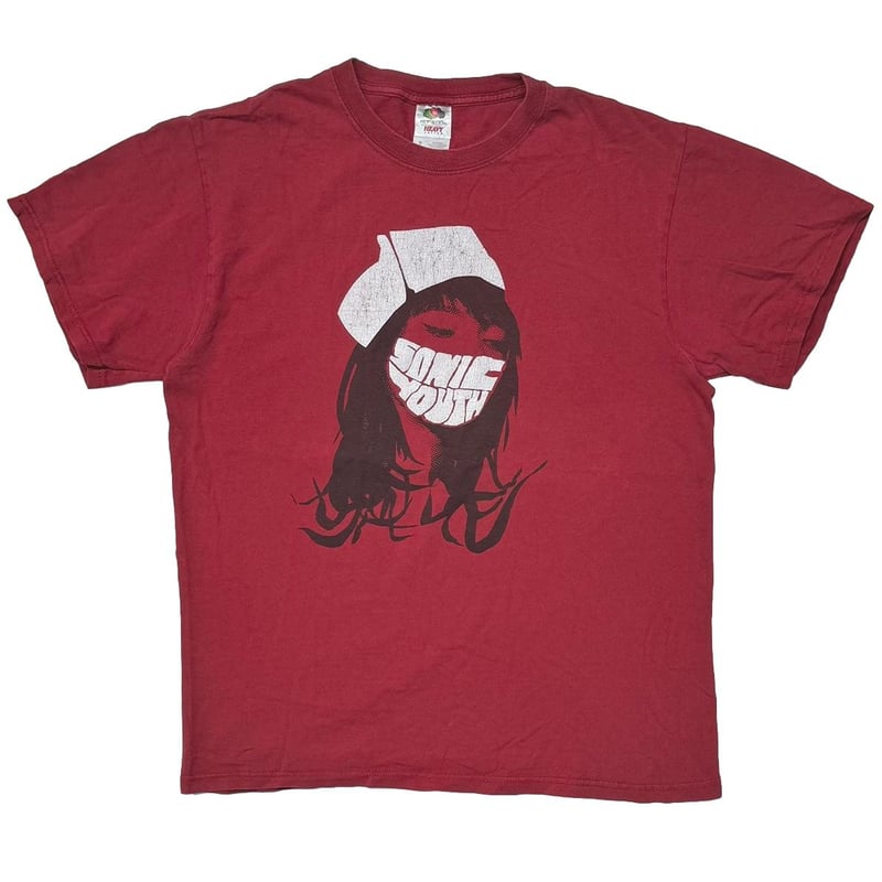 SONIC YOUTH NURSE RED FRUIT OF THE LOOM MEDIUM
