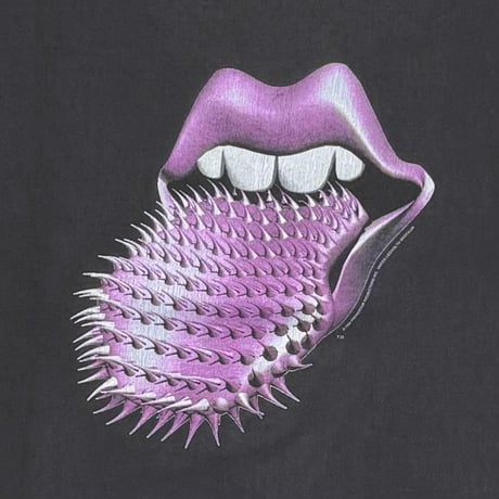 THE ROLLING STONES PURPLE SPIKE TANGUE FRANCE PARIS MAP BROCKUM XL 0274