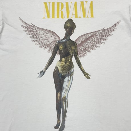 NIRVANA 1993 IN UTERO WHITE WILD OATS XL 0988