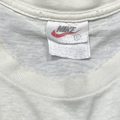 OLD NIKE 90's SHOULDER DUNK TEE WHITE LARGE 6893