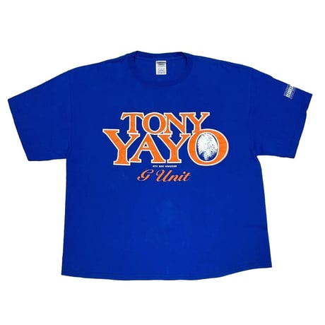 TONY YAYO G-UNIT SHIRT BLUE ORANGE DELTA XL 2813