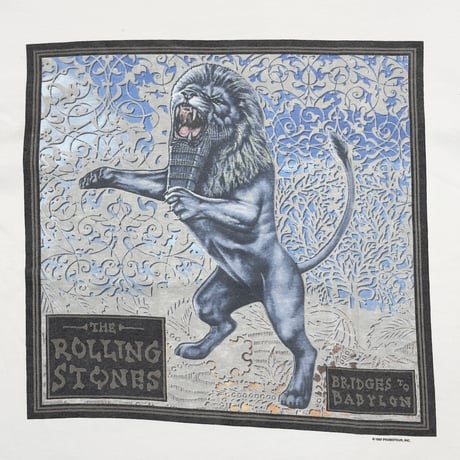 ROLLING STONES BRIDGES TO BABYLON WORLD TOUR 1997 WHITE FITS LARGE 6230