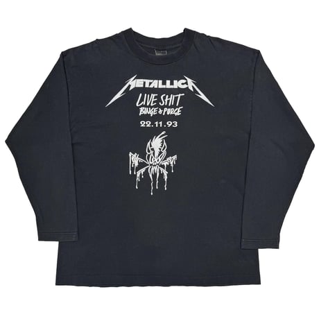 METALLICA LIVE SHIT BINGE&PURGE BLACK SCREEN STARS XL 9635