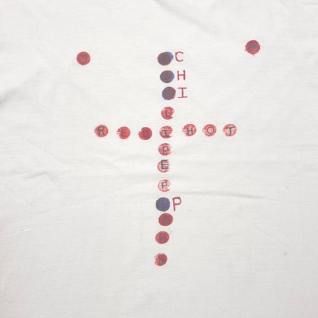 RED HOT CHILI PEPPERS FRONT RED CROSS LOGO WHITE M&O LARGE 1179