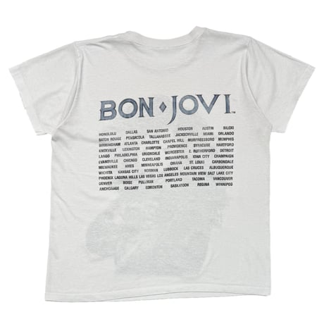 BON JOVI 1988 PORTRAIT BACK TOUR WHITE FITS XL 3322
