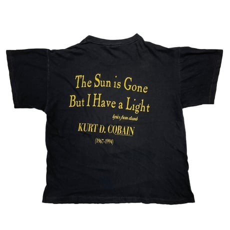 NIRVANA KURT COBAIN MEMORIAL 1995 THE SUN IS GONE GIANT LARGE 1055