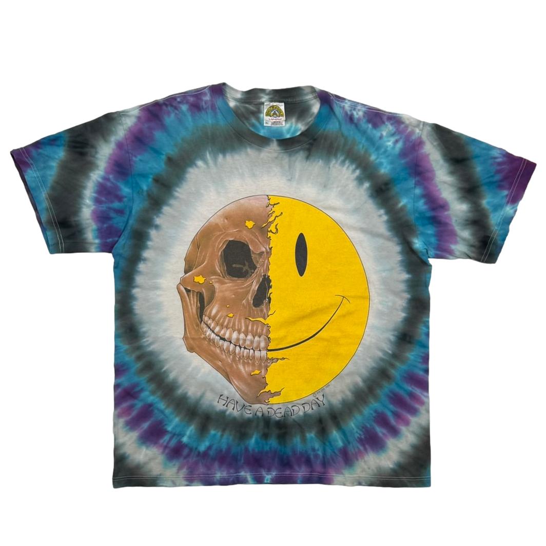 ドスペ 90s EYE DYE HAVE A DEAD DAY Tシャツ XL EYE DYE HAVE A DEAD DAY SMILE TIE DYE TOUCH&GOL