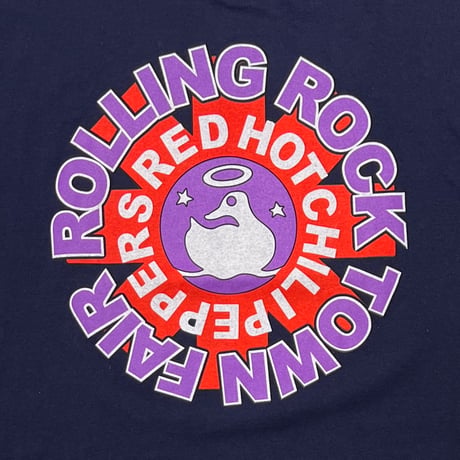 RED HOT CHILI PEPPERS ROLLING ROCK TOWN FAIR NAVY GILDAN XL 3491