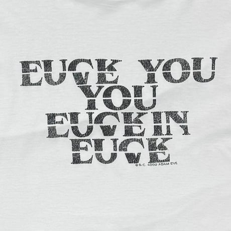 greatLAnd ORIGINAL fuck love shirt / new vintage LARGE 6007