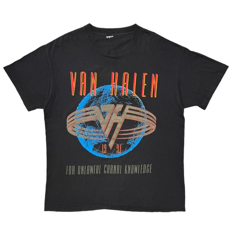 VAN HALEN 1991 FOR UNLAWFUL CARNAL LNOWLEDGE BLACK FITS XL 5435