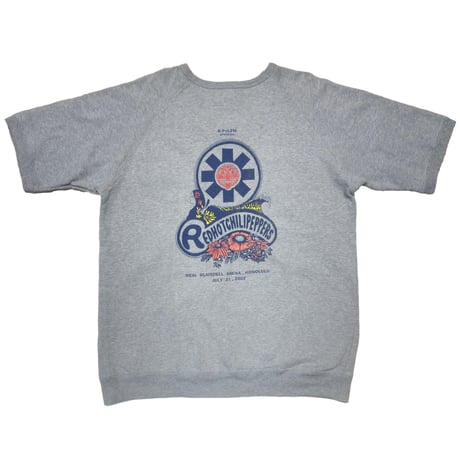 RED HOT CHILI PEPPERS 2002 HONOLULU CREWNECK SS ASH GREY FITS XL 0290