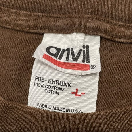 JURASSIC 5 BROWN LOGO TEE ANVIL LARGE 5964