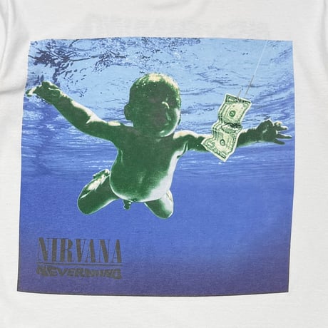 NIRVANA Y2K NEVERMIND WHITE GILDAN MEDIUM 8955