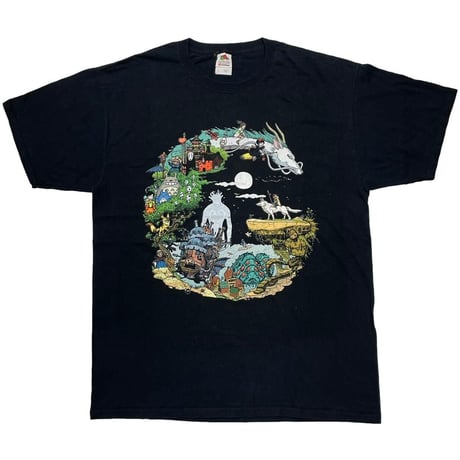 STUDIO GHIBLI ASSEMBLE TEE BLACK FRUIT OF THE LOOM LARGE 0924