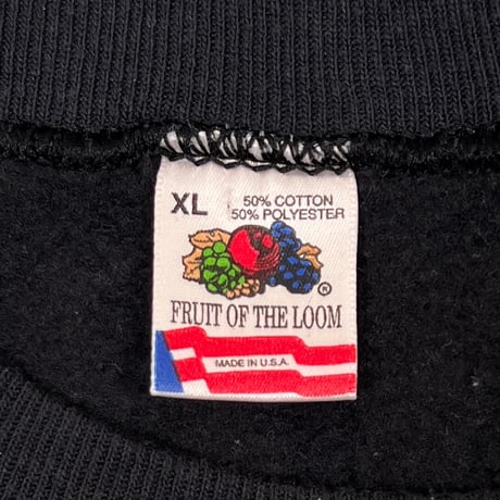 THE ROLLING STONES BIG SPIKE TONGUE Budweiser TOUR 94/95 SWEAT SHIRT BLACK FRUIT OF THE LOOM XL 0172