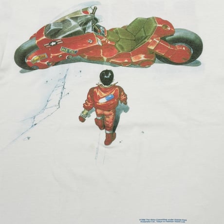 AKIRA 1988 KANEDA BIKE TEE WHITE FASHION VICTIM LARGE 3946