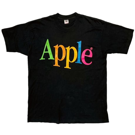 APPLE LOGO TEE BLACK FRUIT OF THE LOOM XL 7140