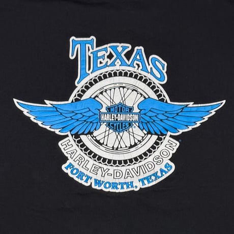HARLEY DAVIDSON 1991 BUFFALO SKULL TEXAS EMBLEM FORT WORTH, TEXAS XL 5581