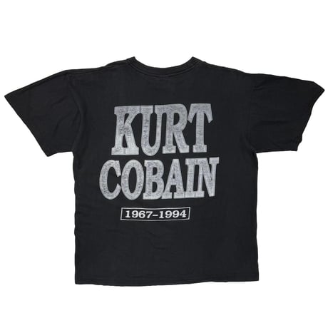 NIRVANA KURT COBAIN BOOTLEG MEMORIAL 1967-1994 BLACK XL 6840