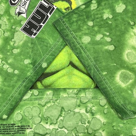 MARVEL TIE DYE HULK KRAFT COMMERCIAL TEE GREEN GILDAN XL 8754
