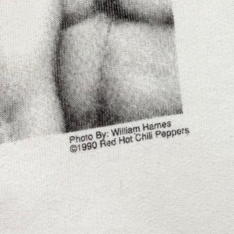 RED HOT CHILI PEPPERS WILLIAM HAMES  MEMBER PORTRAIT  CREWNECK SWEAT  WHITE FITS XL 8720