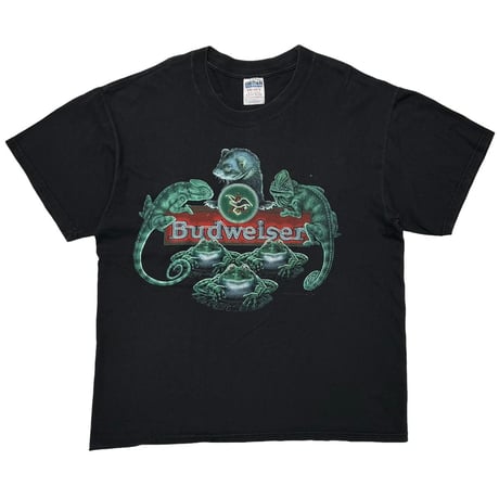 Budweiser FERRET LIZARDS FROGS AROUND AD GILDAN LARGE 0048