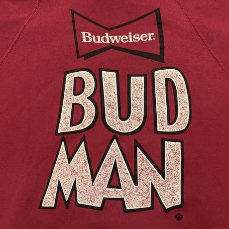 BUDWEISER BUD MAN SWEAT HOODIE RED XL 3923