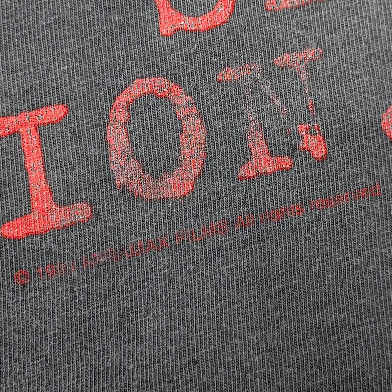 PULP FICTION DOUBLE SIDE TEXT FADED BLACK WINTE