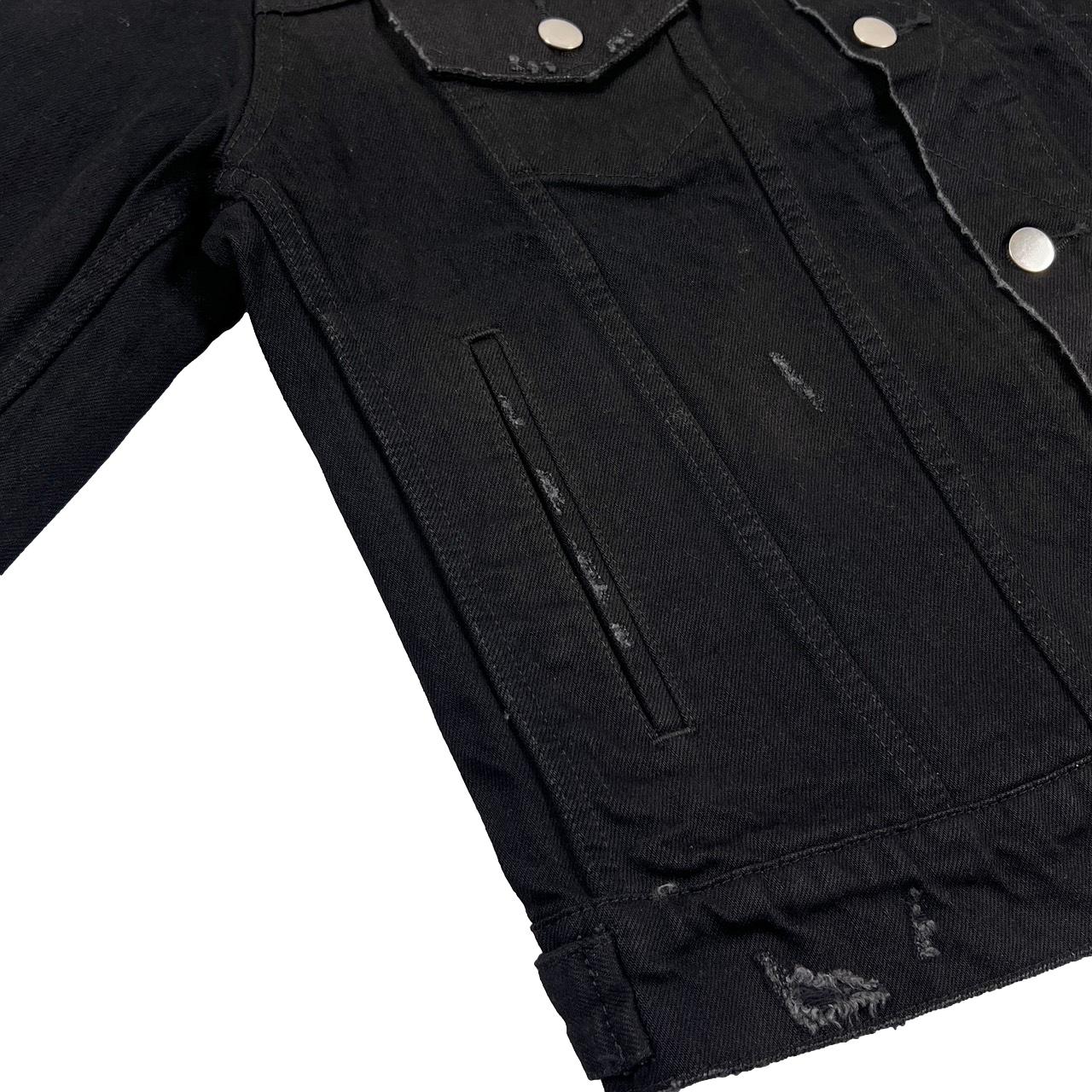 greatLAnd ORIGINAL LOGAN BLACK DENIM JACKET DES