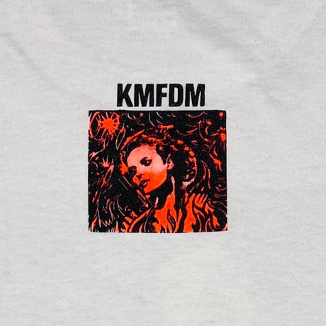 KMFDM VIRUS MULTI COLOR WHITE FRUIT OF THE LOOM XL 4690