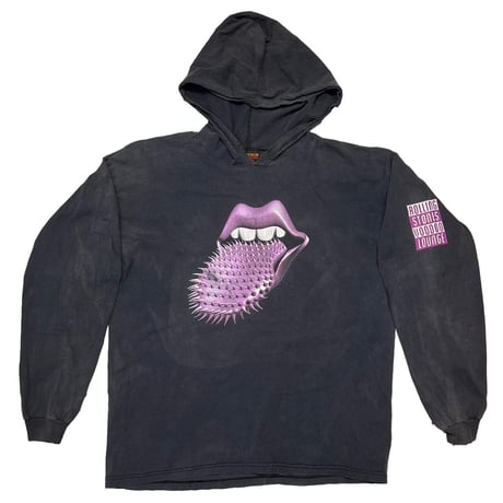 ROLLING STONES SPIKE TONGUE PURPLE HOODIE LS BROCKUM XL 0003
