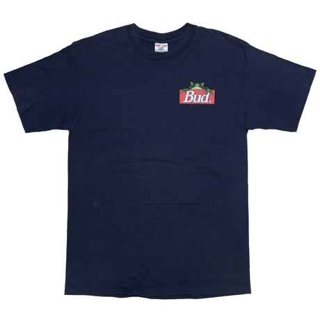 Budweiser 3 FROGS FLOATED POND NAVY SOF TEE XL 8125