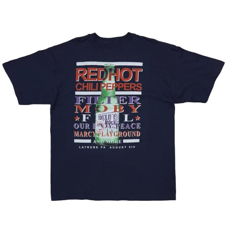 RED HOT CHILI PEPPERS ROLLING ROCK TOWN FAIR NAVY GILDAN XL 1789