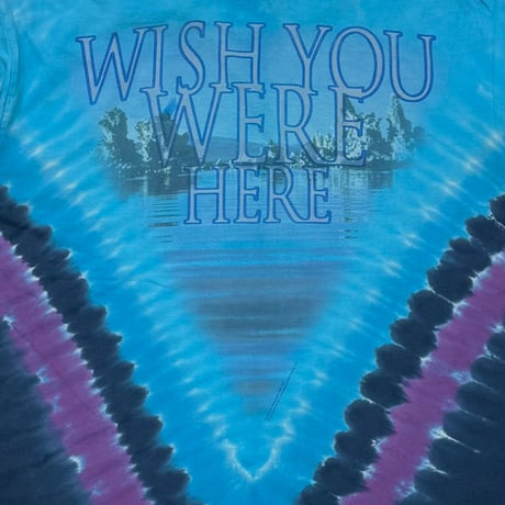 PINK FLOYD WISH YOU WERE HERE BLUE TIEDYE LIQUID BLUE FITS XL 1951