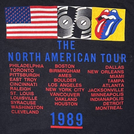 ROLLING STONES 1989 LIP & TONGUE THE NORTH AMERICAN TOUR XL 9302