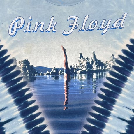 PINK FLOYD 00s WISH YOU WERE HERE TIE DYE LIQUID BLUE XL 2786