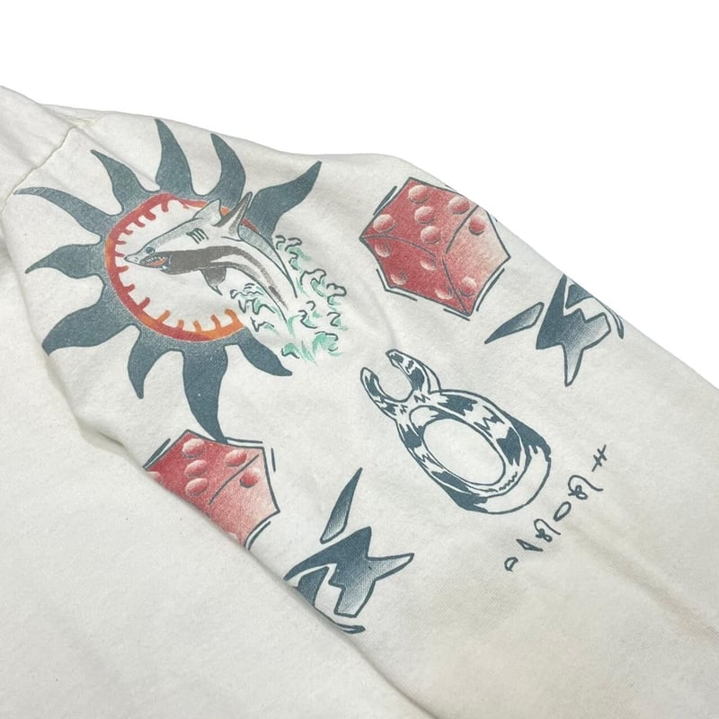 DENNIS RODMAN TATTOO LS TEE WHITE MEDIUM 0845 |