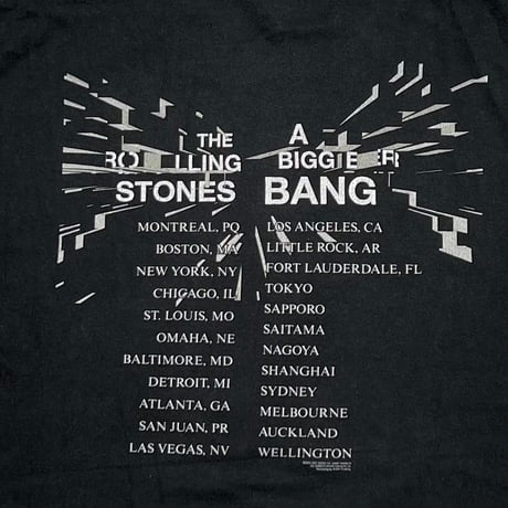 THE ROLLING STONES A BIGGER BANG TOUR ROCK TAG LARGE 8082