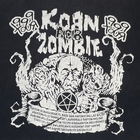 KORN x ROB ZOMBIE 1999 TOUR BOOTLEG HYLAND XL 0733