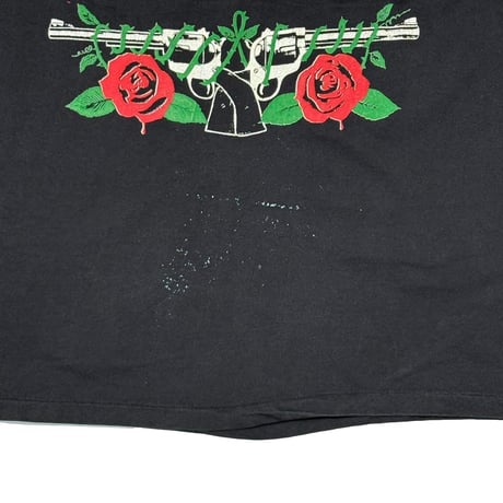 GUNS N' ROSES LIVE 1991 SKULL HEART GUN SKID ROW BLACK FITS XL 3674