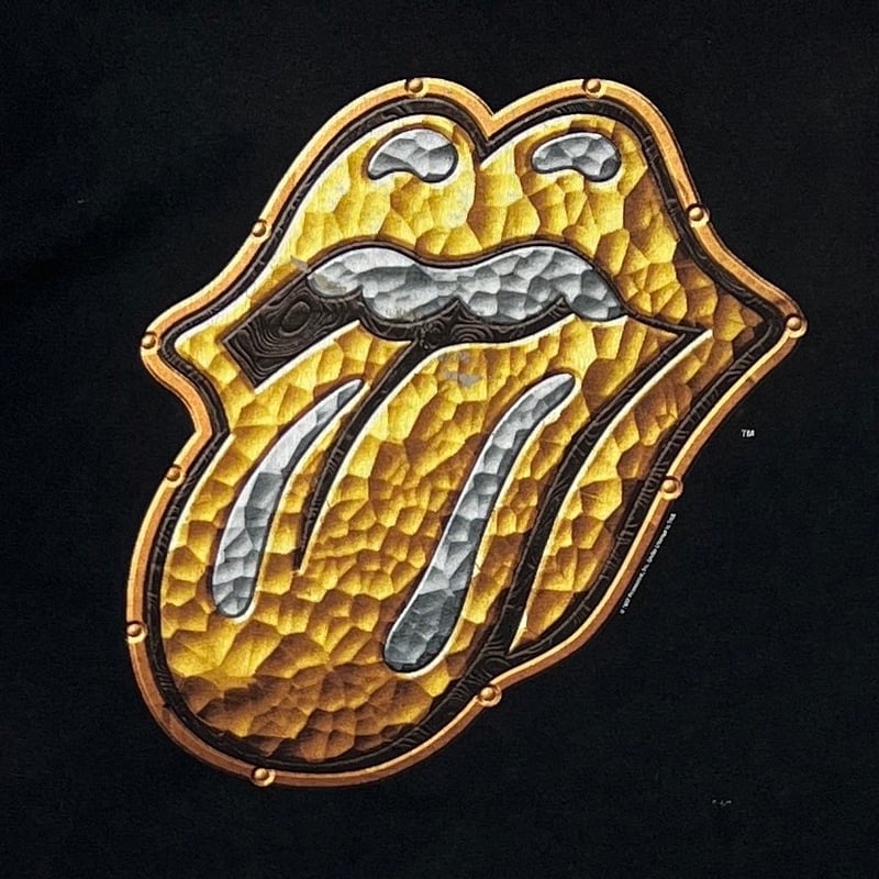 ROLLING STONES GOLD LIP & TONGUE BRIDGES TO BAB
