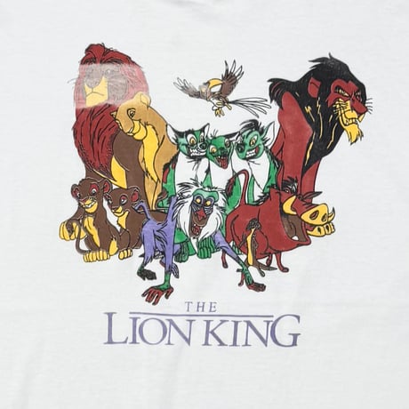 DISNEY VINTAGE THE LION KING BOOTLEG WHITE FITS XL 0221