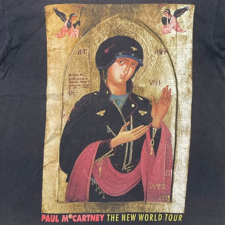 PAUL McCARTNEY THE NEW WORLD TOUR BIKER LIKE AN ICON FITS XL 9144