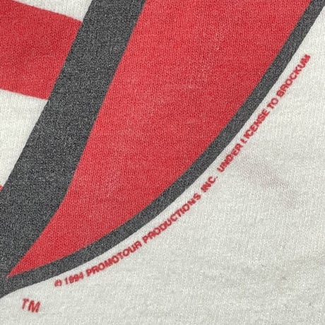 ROLLING STONES TOUR 94/95 RIP&TONGUE AMERICAN FLAG WHITE BROCKUM XL 9064