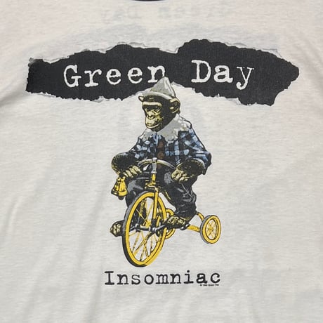 GREEN DAY INSOMANIAC TOUR 1995 RINGER WHITE LARGE 6553