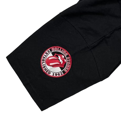 THE ROLLING STONES LIP TONGUE EMBROIDERY POCKET TEE ANVIL XL 0312