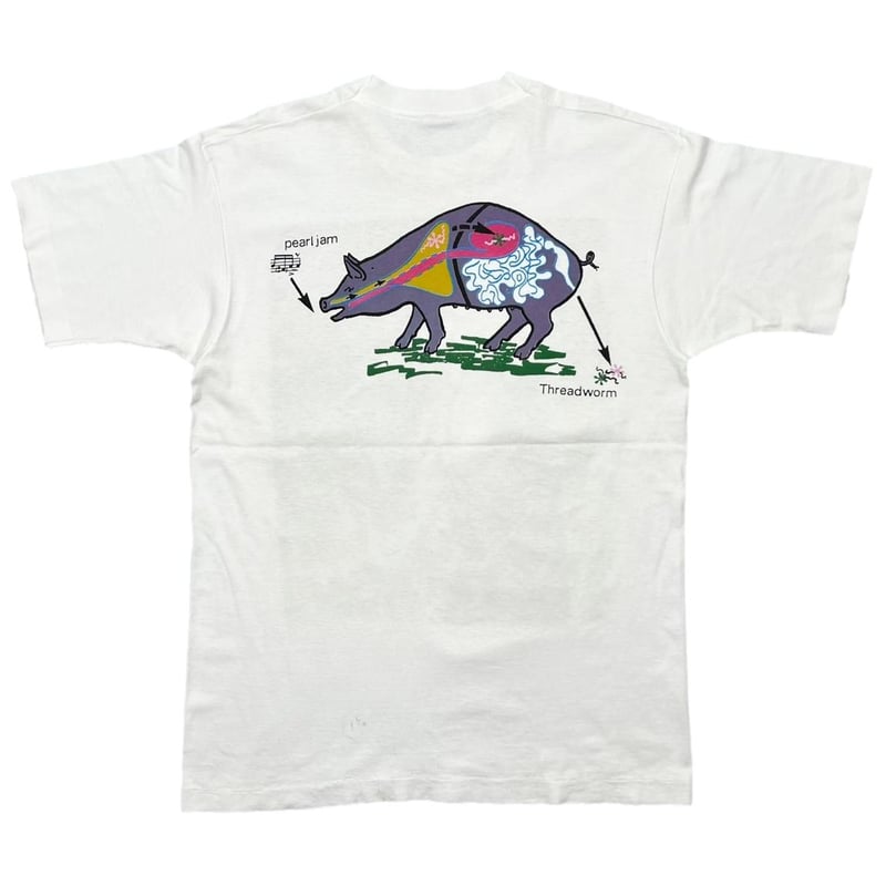 PEARL JAM 1993 THREADWORM WHITE FRUIT OF THE LO