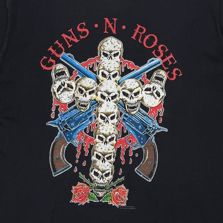 GUNS N' ROSES CROSS SKULL USE YOUR ILLUSION TOUR 1991-1992 EURO FITS XL 5541