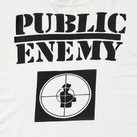 PUBLIC ENEMY TARGET LOGO BOOTLEG LS WHITE XXL FITS XL 0204