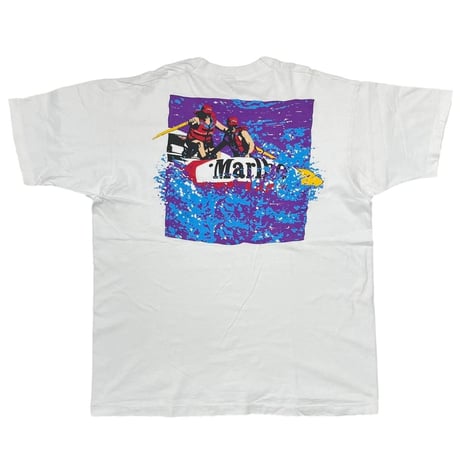 Marlboro ADVENTURE TEAM BOAT POCKET TEE WHITE FRUIT OF THE LOOM XL 9924